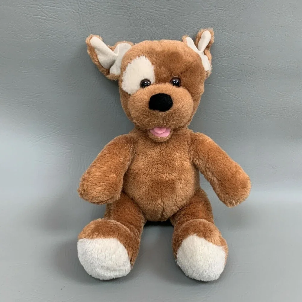 Build a Bear Plush Stuffed Puppy Dog Animal Floppy Ears Light Brown 11